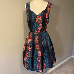 ModCloth Belted Jewel Tone Dress